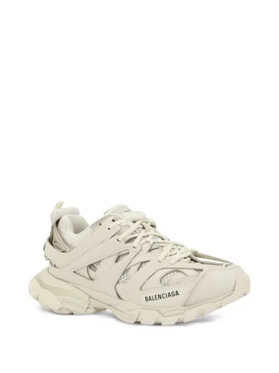 Balenciaga Track Faux-leather And Recycled-mesh Trainers In White