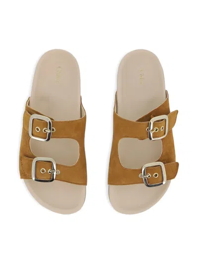 Chloé Polly Buckle-strap Sandals In Multi