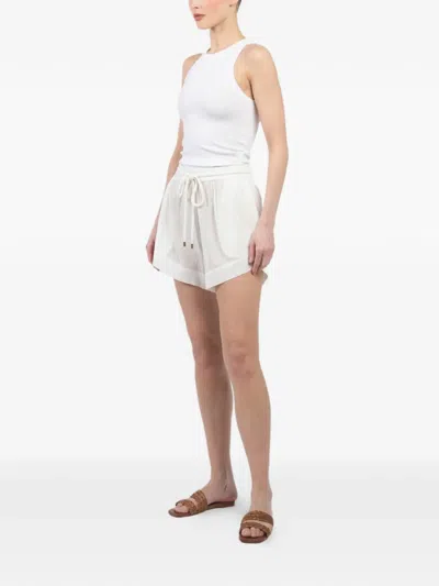 The Great Delta Drawstring Elasticated Shorts In White