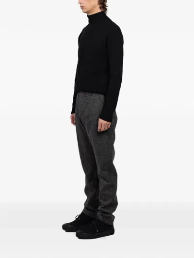 Hannes Roether Original Check Trousers In Gray