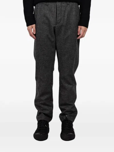 Hannes Roether Original Check Trousers In Gray