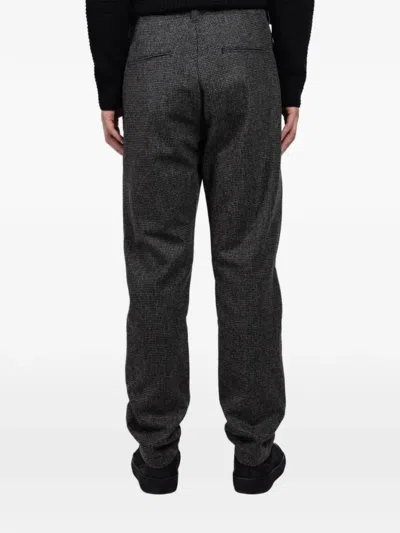 Hannes Roether Original Check Trousers In Gray