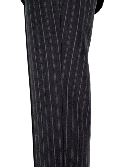 Simkhai Vera Pinstripe-pattern Trousers In Black