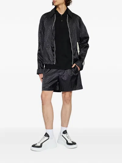 Alexander Mcqueen Skull-patterned Shorts In Black