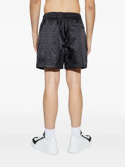 Alexander Mcqueen Skull-patterned Shorts In Black