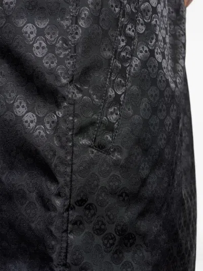 Alexander Mcqueen Skull-patterned Shorts In Black