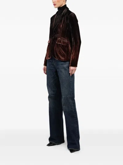 Avant Toi Flap-pockets Buttoned Jacket In Brown