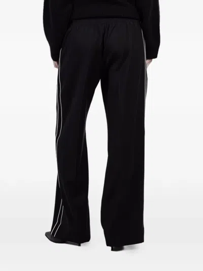 We-ar4 Side-stripe Trousers In Black