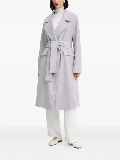 Forte Forte Double-breasted Coat In Blue