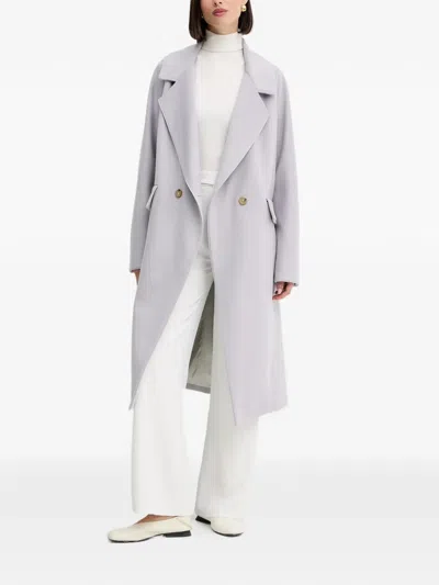 Forte Forte Double-breasted Coat In Blue