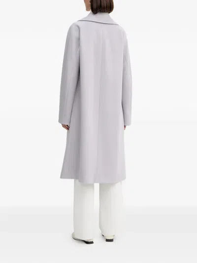 Forte Forte Double-breasted Coat In Blue