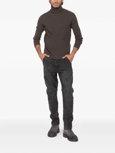 Hannes Roether Button-fastening Textured Trousers In Gray