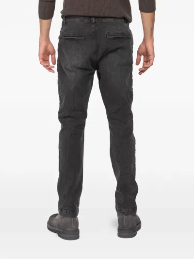 Hannes Roether Button-fastening Textured Trousers In Gray