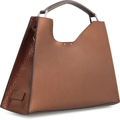 Gianni Chiarini Aurora Leather Handbag In Brown
