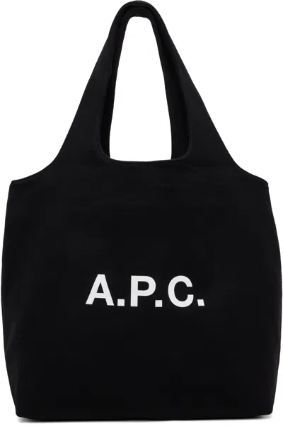 Apc A.p.c. Ninon Canvas Tote Bag In Black