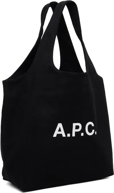 Apc A.p.c. Ninon Canvas Tote Bag In Black