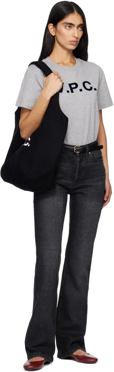 Apc A.p.c. Ninon Canvas Tote Bag In Black