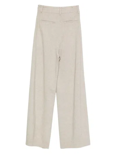 Herno Elastan Pantalone In Neutral