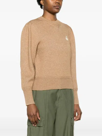Isabel Marant Étoile Isabel Marant Etoile Camel Stretch Cotton Blend Kelaya Sweater In Brown
