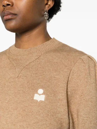 Isabel Marant Étoile Isabel Marant Etoile Camel Stretch Cotton Blend Kelaya Sweater In Brown