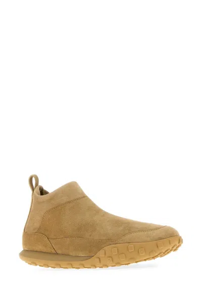 Jil Sander Slip Ons Moon En Daim Camel