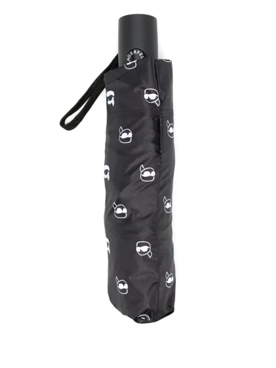 Karl Lagerfeld Small Umbrella In Black