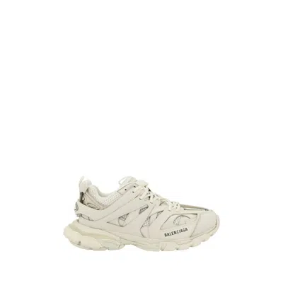 Balenciaga Track Faux-leather And Recycled-mesh Trainers In Neutral