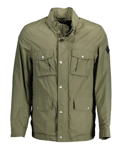 Gant Brown Polyamide Shell Jacket In Green