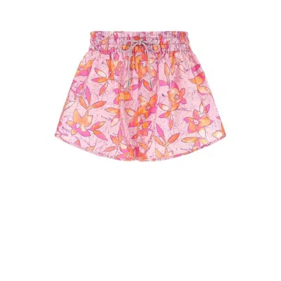 Isabel Marant Multicolor Polyamide Short And Mini Shorts In Pink