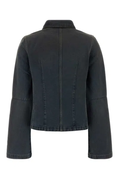 Our Legacy Denim Jacket Collared Front Pockets Long Sleeves In Blue