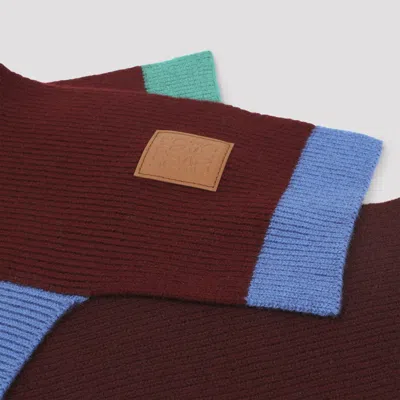 Loewe 30x178 Asymmetric Scarf In Multi