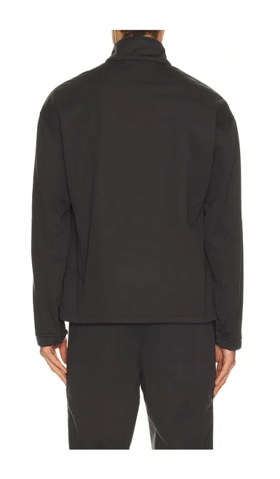 Whitespace Quarter Zip Softshell Top In Black