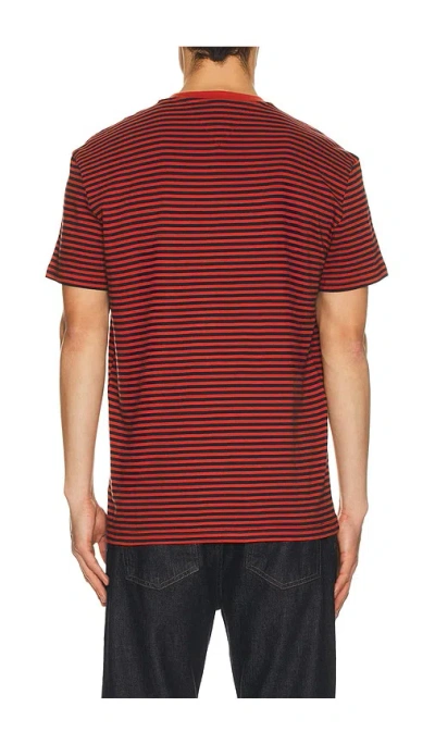 Tommy Jeans Linear Stripe Tee In Red