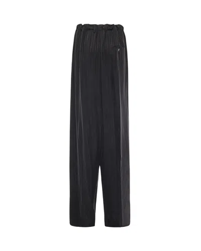 Balenciaga Black Cupro Pyjama Pant In Black