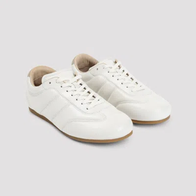 Lemaire Calf Leather Soft Runner Sneakers With Contrasting Heel Tab In Multi