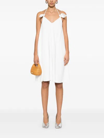 Loewe Women Flamenco Short Dress In White