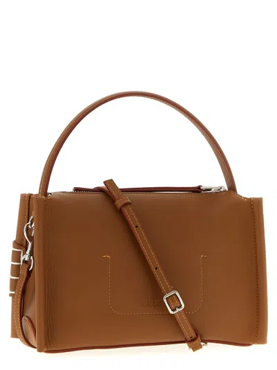 Jw Anderson Small Loafer Crossbody Bag Adjustable Strap In Brown