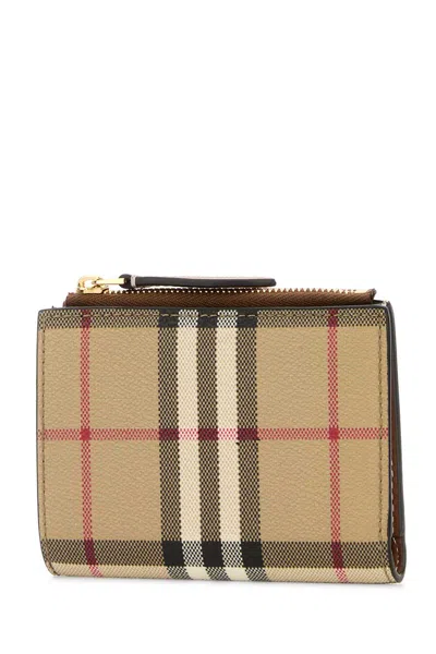 Burberry Women Printed Canvas Wallet In Multi