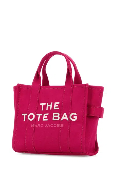 Marc Jacobs Fuchsia Canvas Mini The Tote Bag Handbag In Pink
