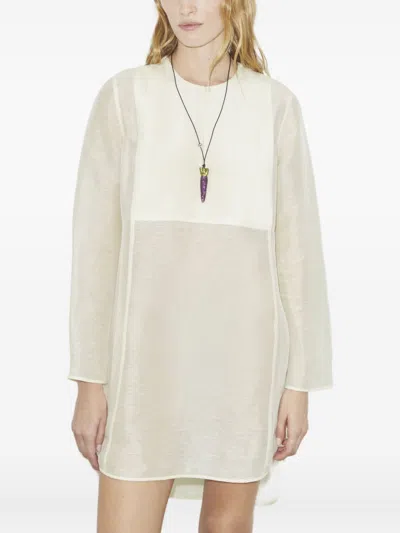 Tory Burch Linen And Silk Tunic In Multi