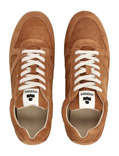 Isabel Marant Perforated Low Sneakers In Brown