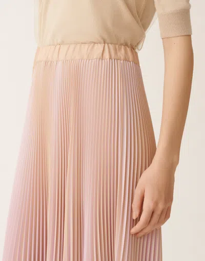 Fabiana Filippi Lightweight Midi Skirt Pleated Design In Animal Print