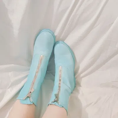 Guidi Zippered Ankle Boots In Blue