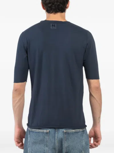 Hannes Roether Crew-neck T-shirt In Blue