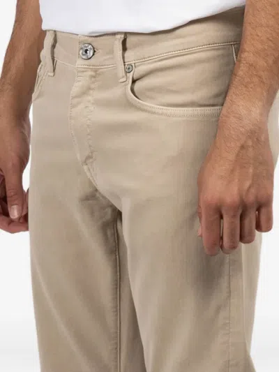 Jude Axe Button Jeans In Brown