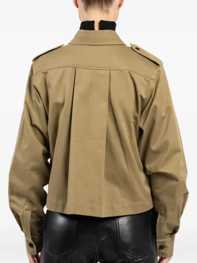 Arlo Mott Flap-pocket Jacket In Brown