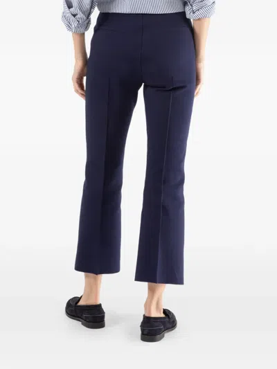 High Sport Kick Pull-on Cropped Trousers In Blue