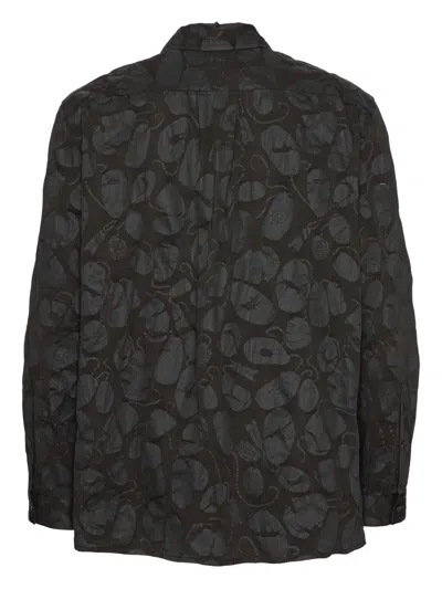 Henrik Vibskov Patterned Shirt In Black