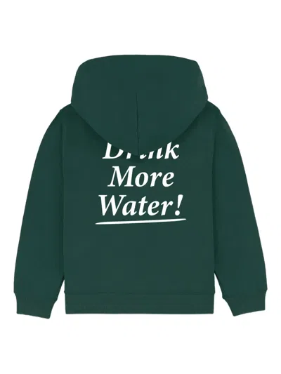 Sporty And Rich Sporty & Rich Kids Drink More Water Hoodie In Green
