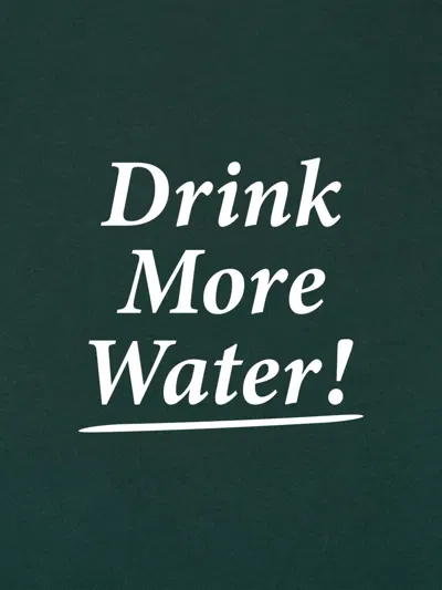 Sporty And Rich Sporty & Rich Kids Drink More Water Hoodie In Green